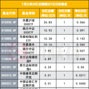 蛇年已至 哪些基金最豪气？债基密集 “红包雨” 宽基ETF也掀起分红潮 ...