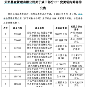 ETF更名哪家强？又有头部ETF大厂入局，推动ETF场内简称标准化成共识 ...