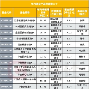 主动基金扭转败局，从持续跑输到明显领先，医药赛道成胜负手 ...