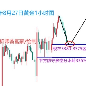 翁富豪：8.27 黄金震荡缓涨进行！现价多单进场，3367不破看新高 ...