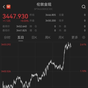 金价，持续飙涨！