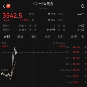 突发！金价爆了