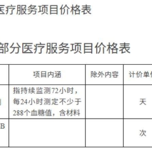 上海：降低连续动态血糖监测等部分医疗服务价格
