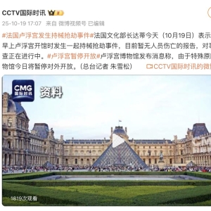突发！法国卢浮宫发生持械抢劫事件