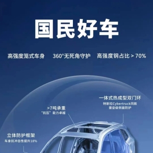 京东汽车最新消息：搭配新国标机械式半隐藏门把手，采用与特斯拉Cybertruck同源技术 ...