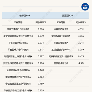 沪指逼近4000点，权益类FOF单周再现佳绩，业内聚焦政策发力方向的投资机会 ...