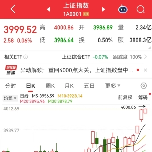 时隔十年！沪指再次突破4000点！人民币对美元即期汇率升破7.10关口，创近1年新高 ...