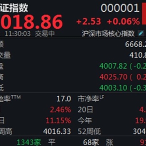 锂电概念股大涨，沪指半日微涨0.06%