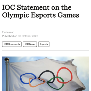 电竞奥运会缘何被按下“暂停键”？