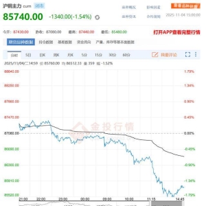 今日沪铜主力大幅震荡调整！2025年11月5日沪铜主力最新价格。 ...